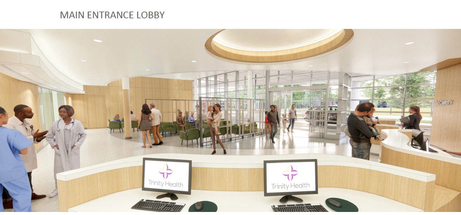 rendition of the entrance